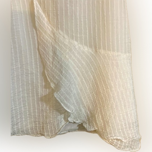 Dress Boutique Ruffles Esley Viscose Layers Cream Size M Beach Romantic Sheer - Picture 10 of 13